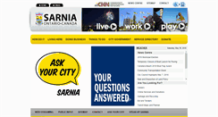 Desktop Screenshot of city.sarnia.on.ca